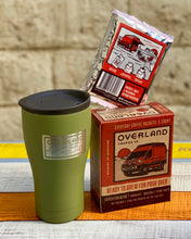 Load image into Gallery viewer, Pour Over Everyday Coffee Packets 5-Count Box and Earthwell Tumbler with Lid